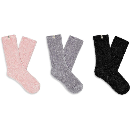 LEDA SPARKLE SOCK GIFT SET - 3 PACK (ICE PINK/BLACK/METAL GREY)